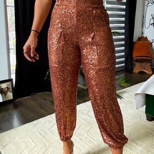 Sequin joggers